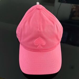 NWT Kate Spade logo baseball cap pink